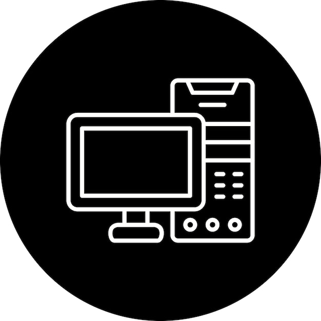 Icono de la torre de la computadora
