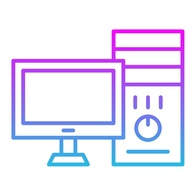 Icono de la torre de la computadora