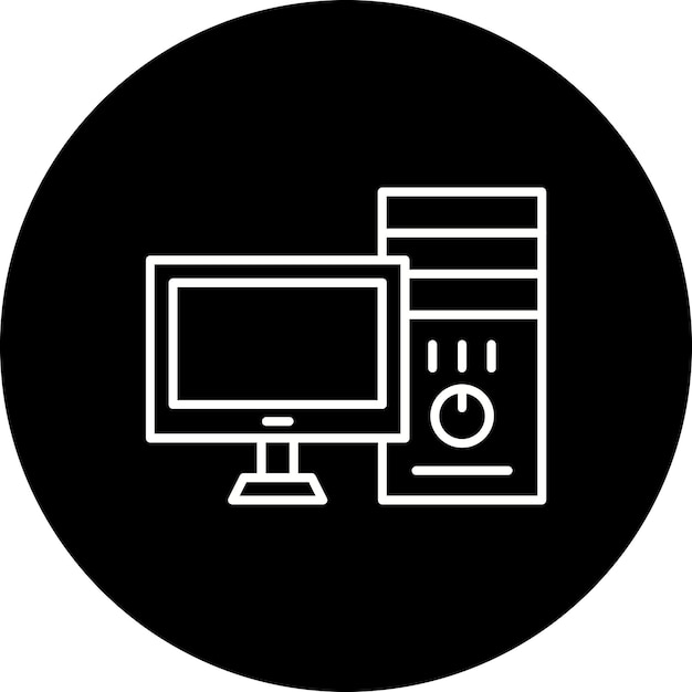 Icono de la torre de la computadora