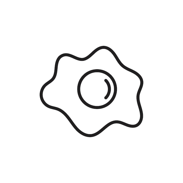 El icono de la tortilla tiene un contorno delgado y simple.