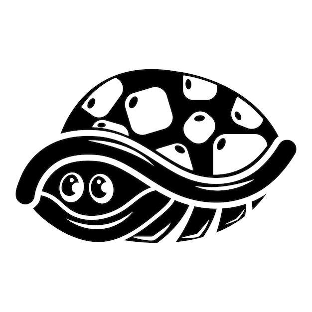 Icono de tortuga en casa Ilustración simple de icono de vector de tortuga en casa para web