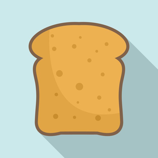 Icono de tostada francesa Ilustración plana del icono de vector de tostada francesa para diseño web