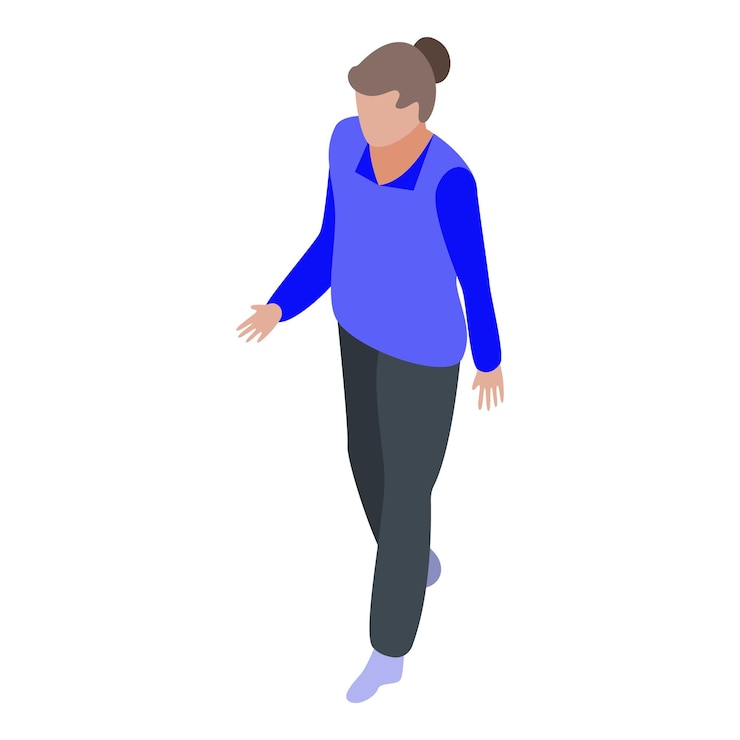 Vector icono de trabajador de algodón mujer isométrico de icono de vector de trabajador de algodón mujer para diseño web aislado sobre fondo blanco
