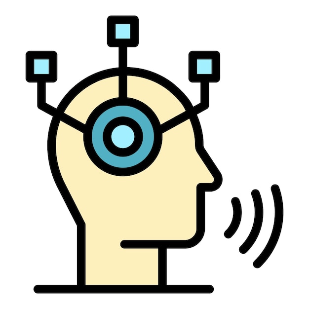 Icono de trabajador de compras Contorno de icono de vector de trabajador de compras color plano aislado