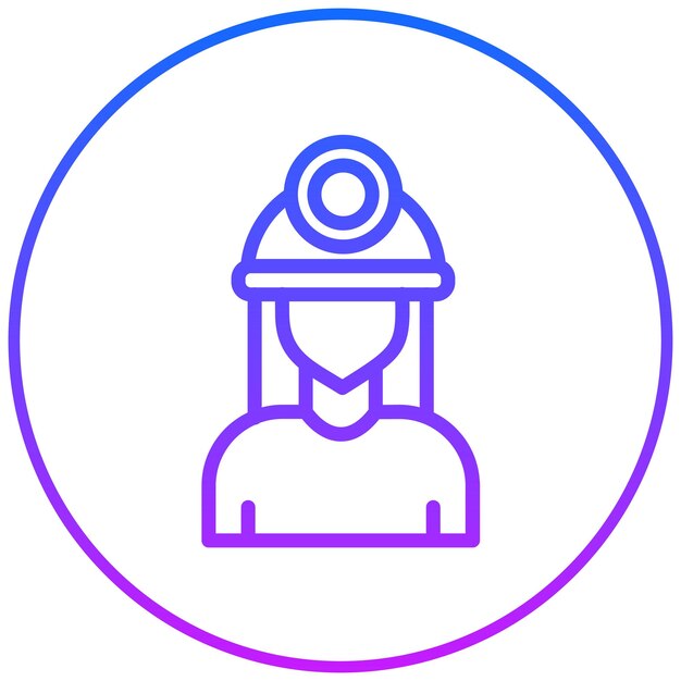 El icono del trabajador de la construcción