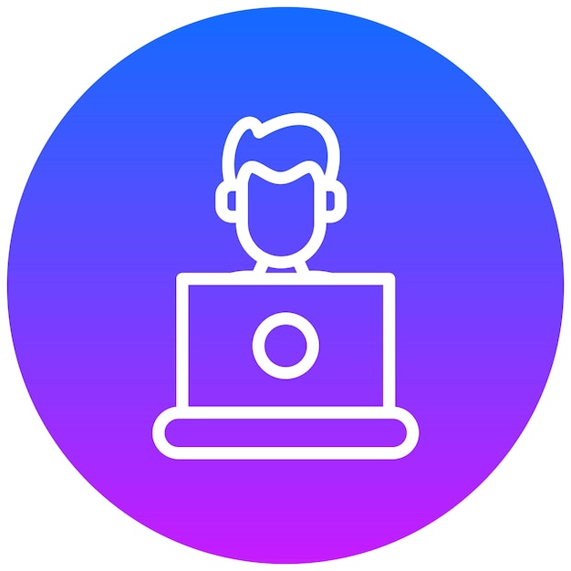 Icono de trabajador de oficina