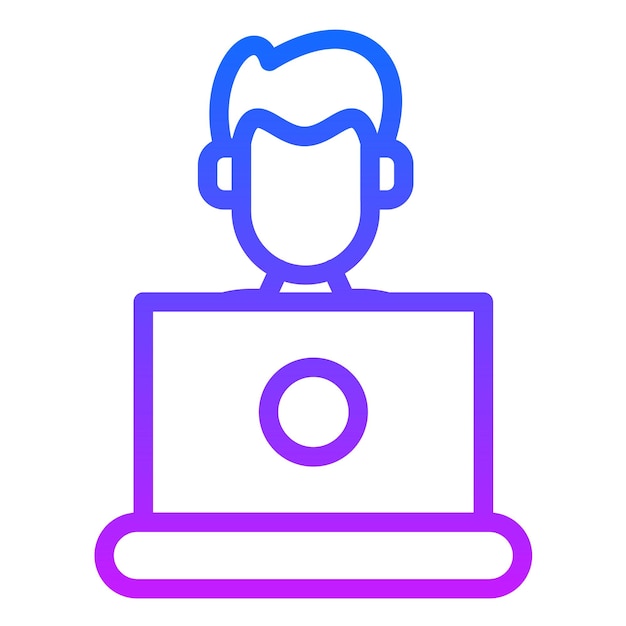 Icono de trabajador de oficina