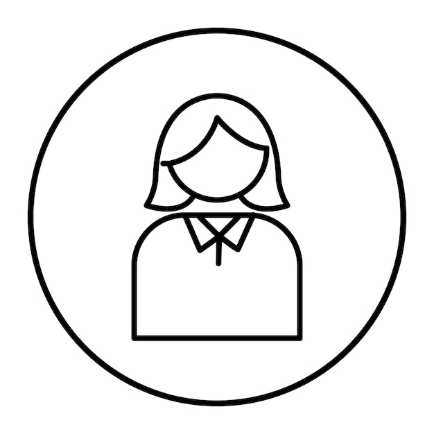 Icono de la trabajadora femenina