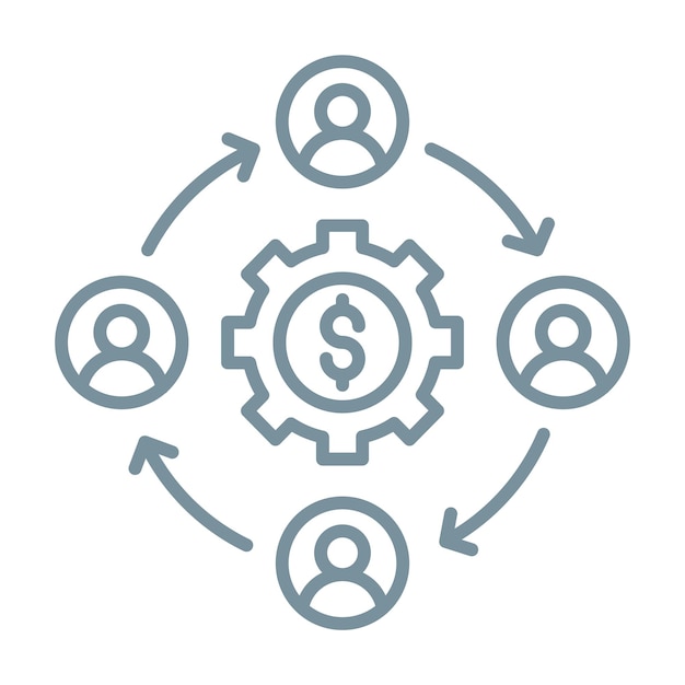 Icono de trabajo en equipo