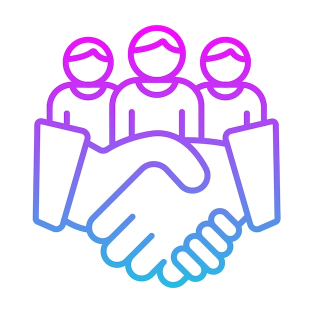 Icono de trabajo en equipo
