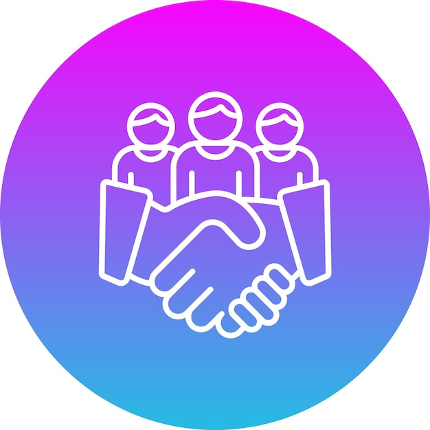 Icono de trabajo en equipo