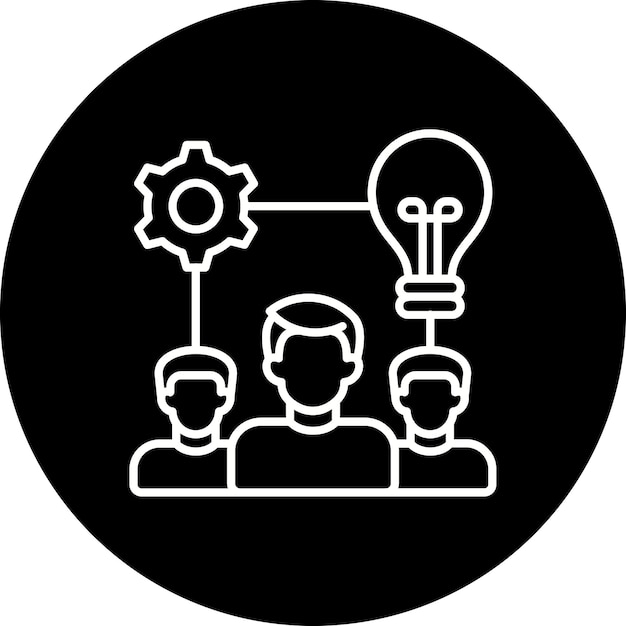 Icono de trabajo en equipo