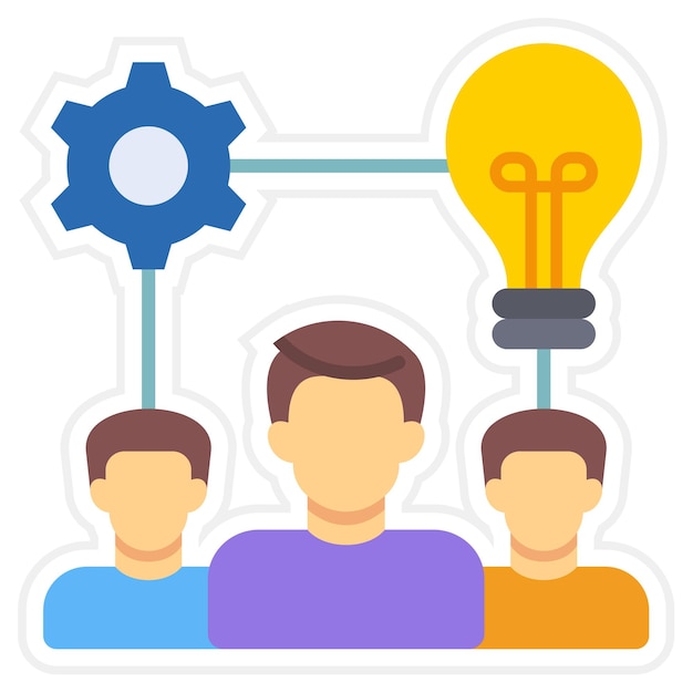 Icono de trabajo en equipo