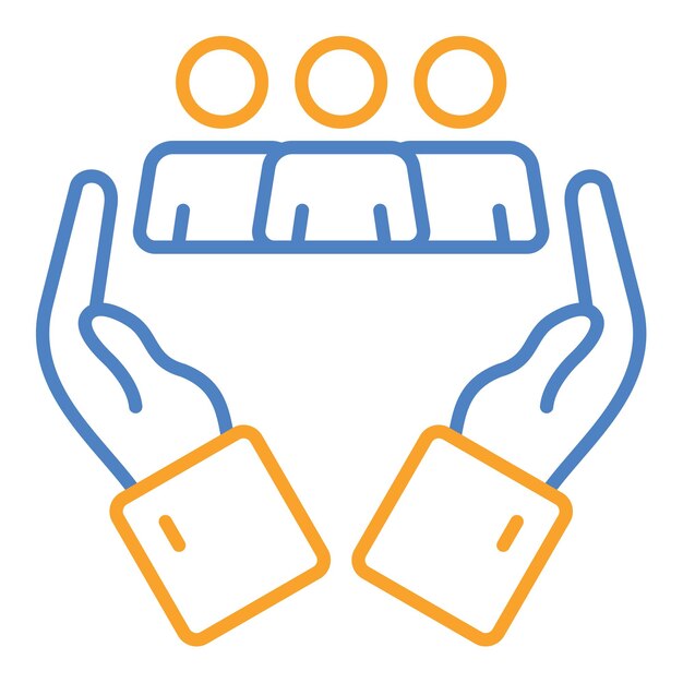 Icono de trabajo en equipo