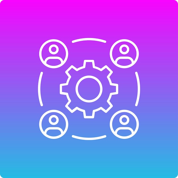 Icono de trabajo en equipo