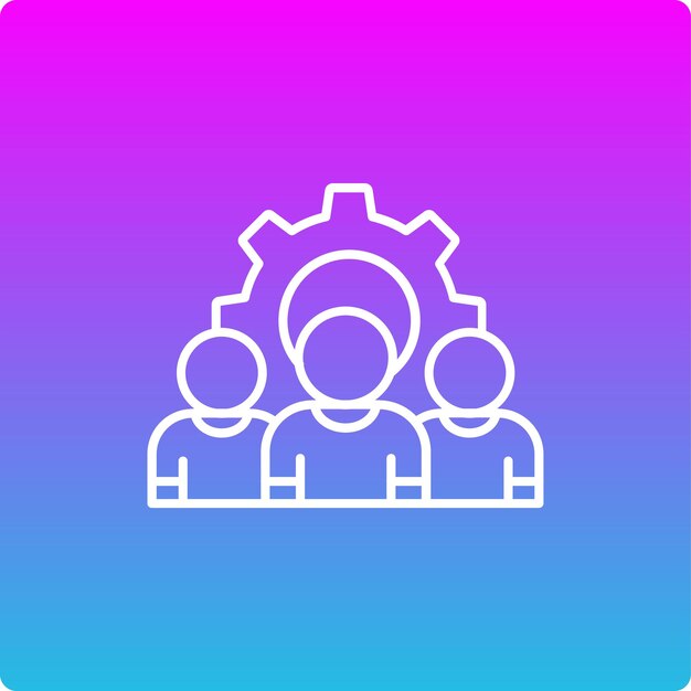 Icono de trabajo en equipo