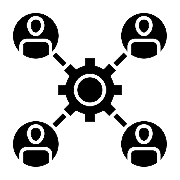 Icono de trabajo en equipo