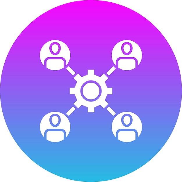 Icono de trabajo en equipo