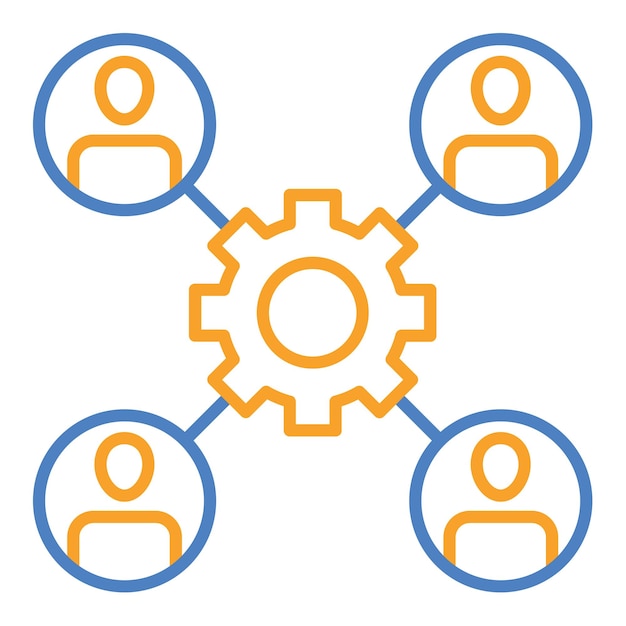 Icono de trabajo en equipo