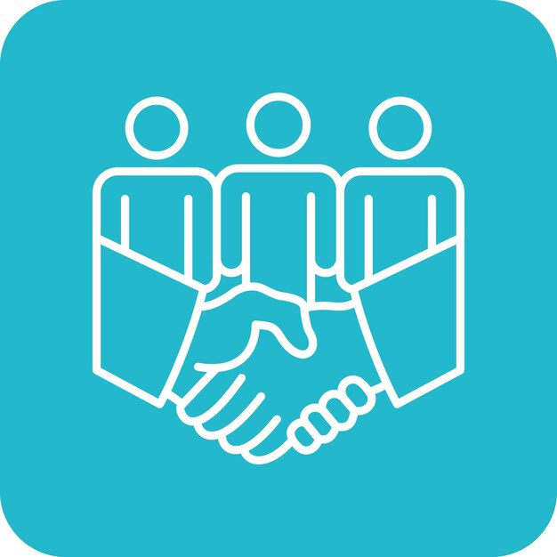 Icono de trabajo en equipo