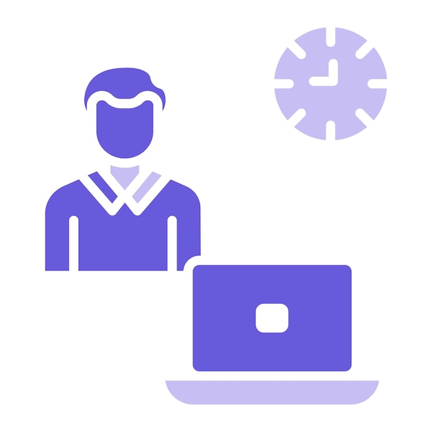 Icono de trabajo a tiempo completo