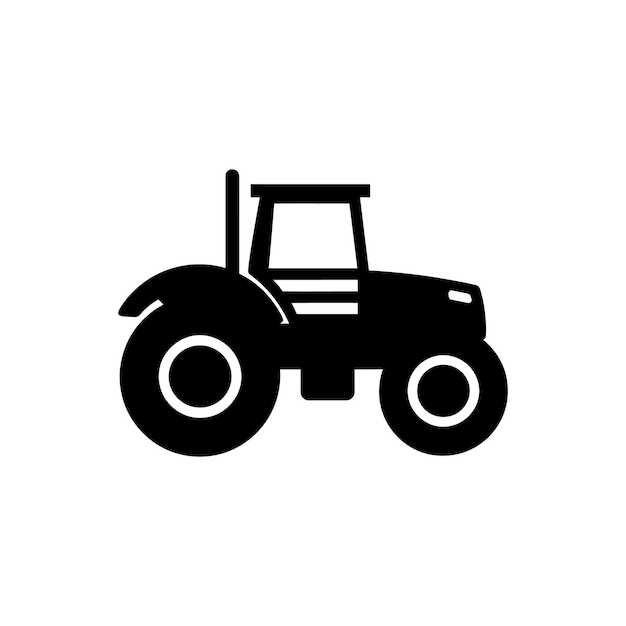 Icono del tractor Ilustración vectorial sencilla