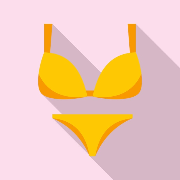 Icono de traje de baño de verano Ilustración plana del icono de vector de traje de baño de verano para diseño web