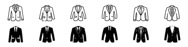 Vector icono de traje icono de vector de traje de negocios vector de icono de traje el icono de hombre de negocios