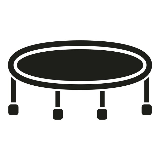 Icono de trampolín de evacuación vector simple peligro de deslizamiento caso de escalera