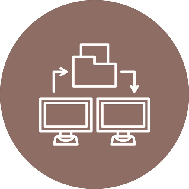 Ícono de transferencia de archivos