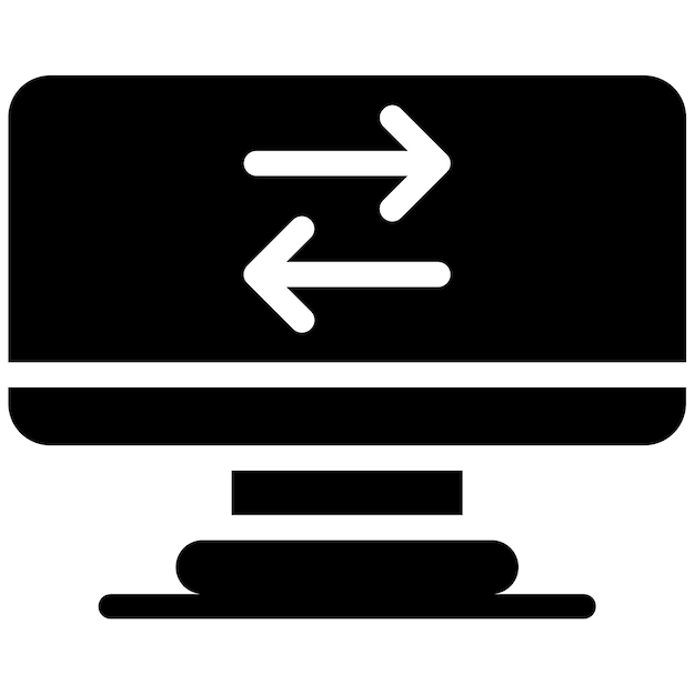 Ícono de transferencia de datos de red