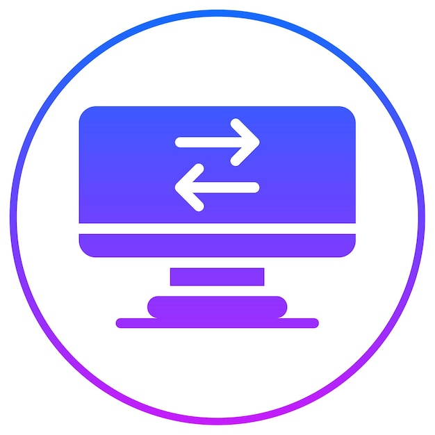 Ícono de transferencia de datos de red