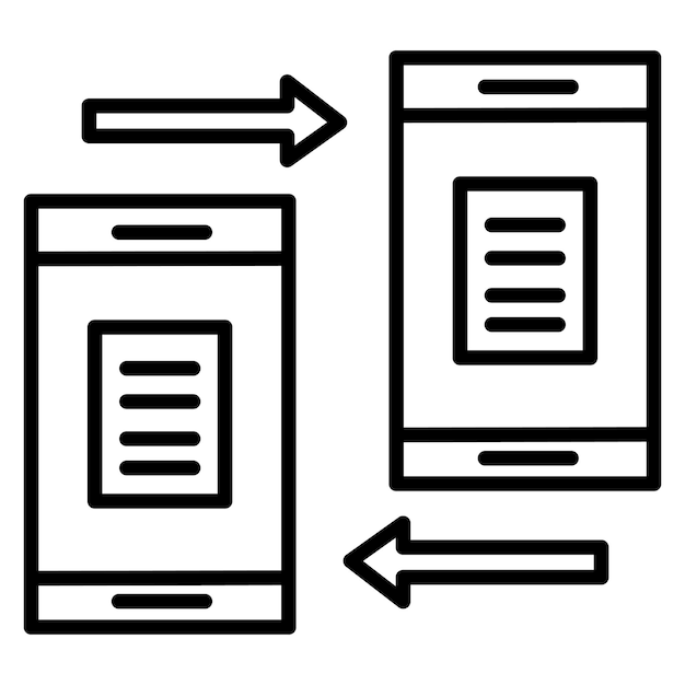Ícono de transferencia de datos