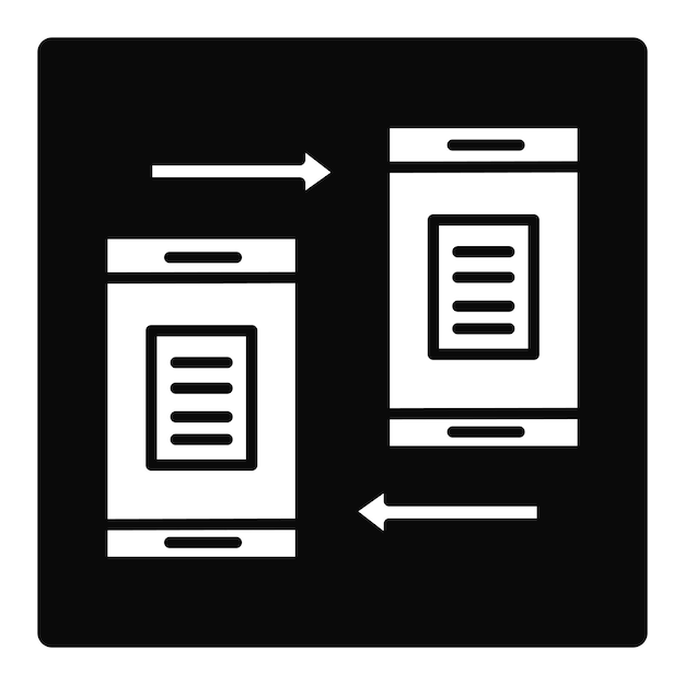 Ícono de transferencia de datos