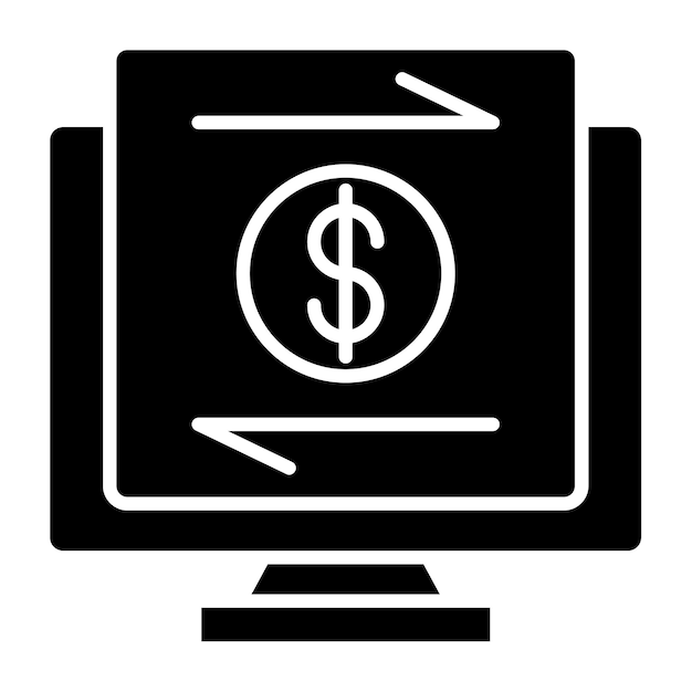 Icono de transferencia en línea