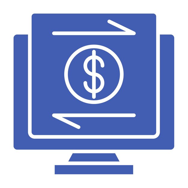 Icono de transferencia en línea