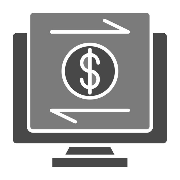 Icono de transferencia en línea