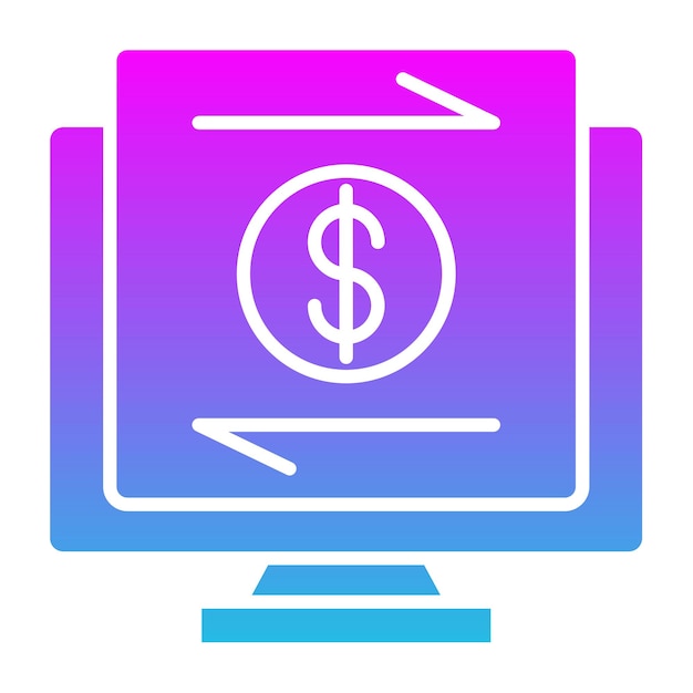 Icono de transferencia en línea