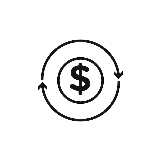 Icono de transferencia Vector plano aislado en el contorno