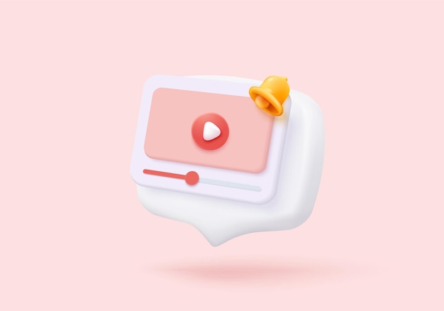 El icono de transmisión en vivo en 3D en las redes sociales, el navegador, la emoción en el marco del cine, la reproducción de video en las medios sociales promueven la idea de generación de ingresos pasivos.