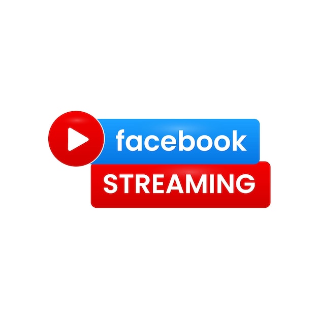 Icono de transmisión en vivo de Facebook