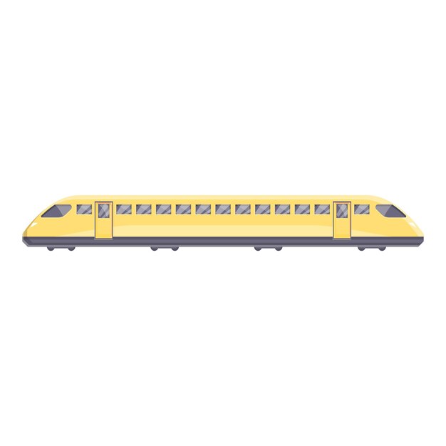 Icono de transporte de alta velocidad Caricatura de icono de vector de transporte de alta velocidad para diseño web aislado sobre fondo blanco