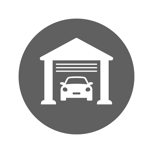 Ícono de transporte de carruajes gráficos vectoriales grises