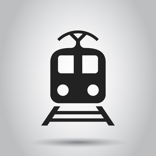 Icono de transporte de tren Ilustración vectorial Concepto de negocio pictograma de tren