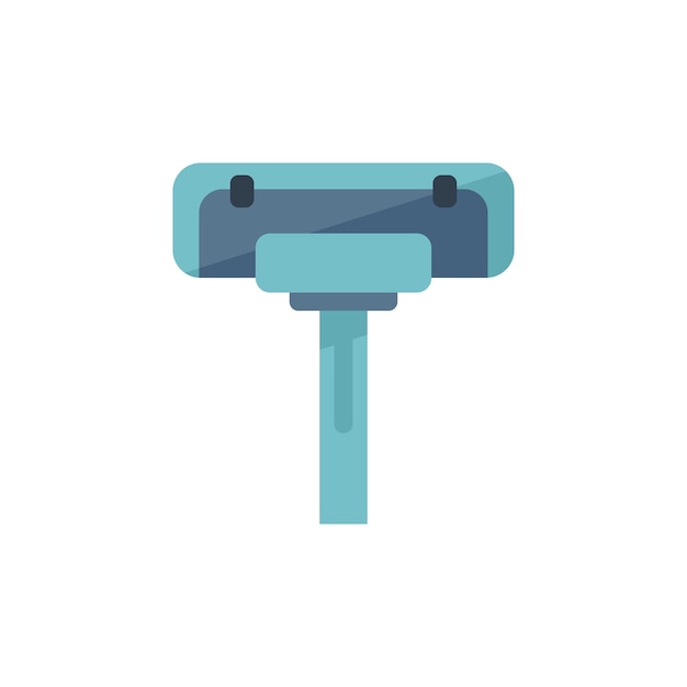 Icono de trapeador limpio vector plano Limpieza de piscina Servicio de reparación aislado