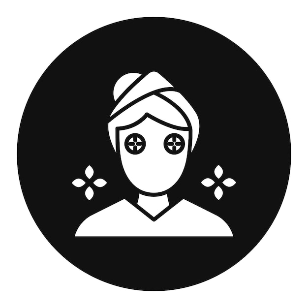 Icono de tratamiento ocular en el spa
