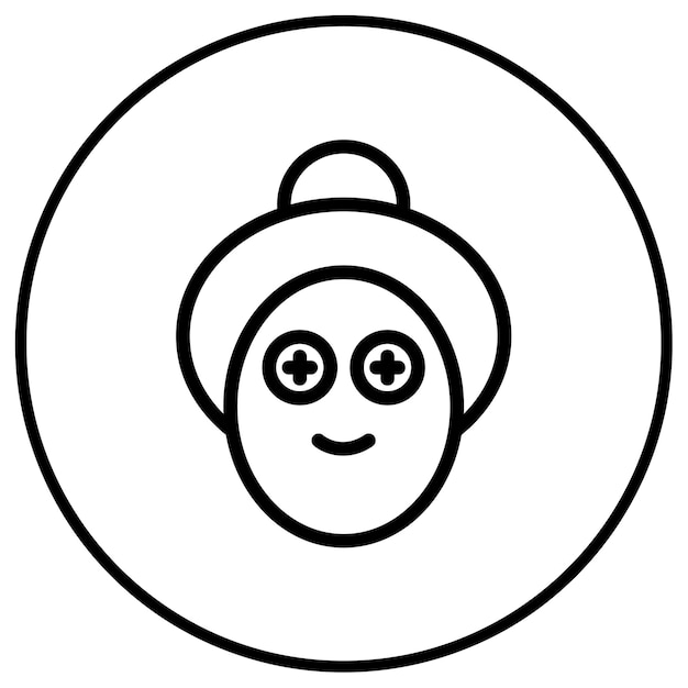 Icono de tratamiento ocular en el spa