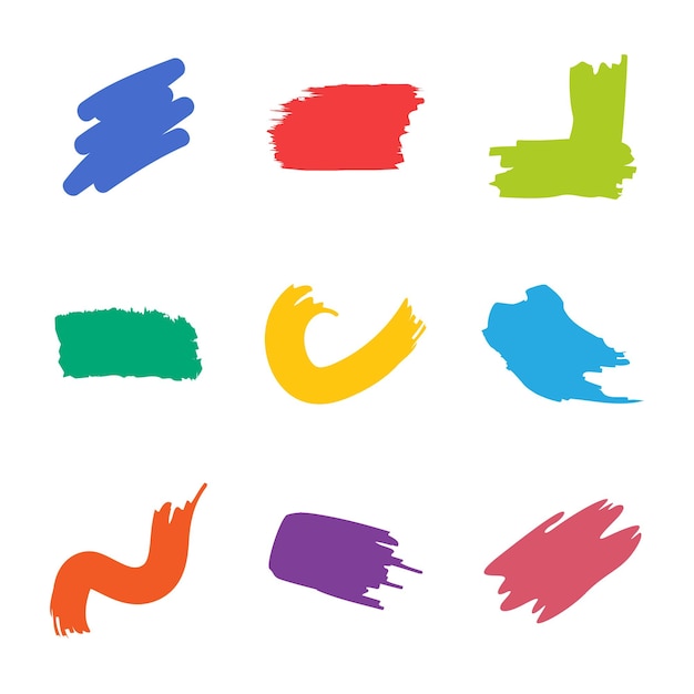 Icono de trazos de pintura.