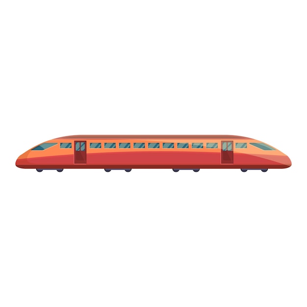 Icono de tren de alta velocidad Caricatura de icono de vector de tren de alta velocidad para diseño web aislado sobre fondo blanco