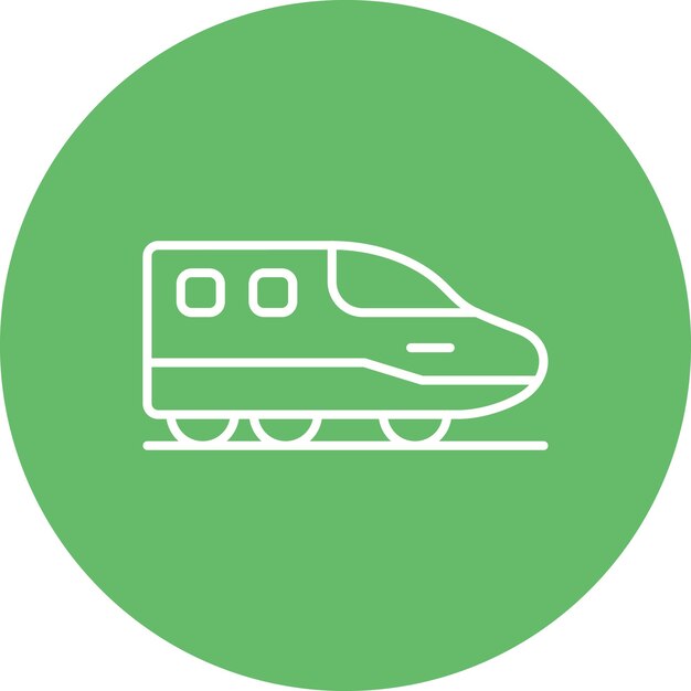 Icono del tren de alta velocidad